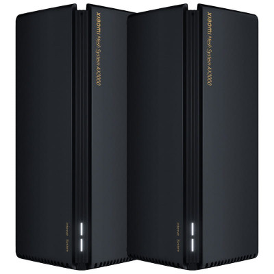 Xiaomi Mesh System Router WiFi AX3000 (2 Pack) Black