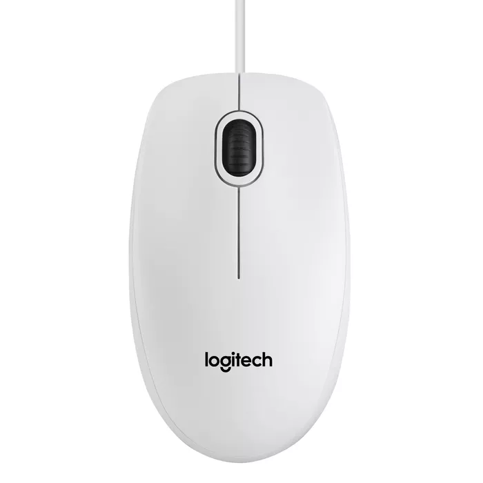 Logitech B100 Wired Mouse 1000 DPI White